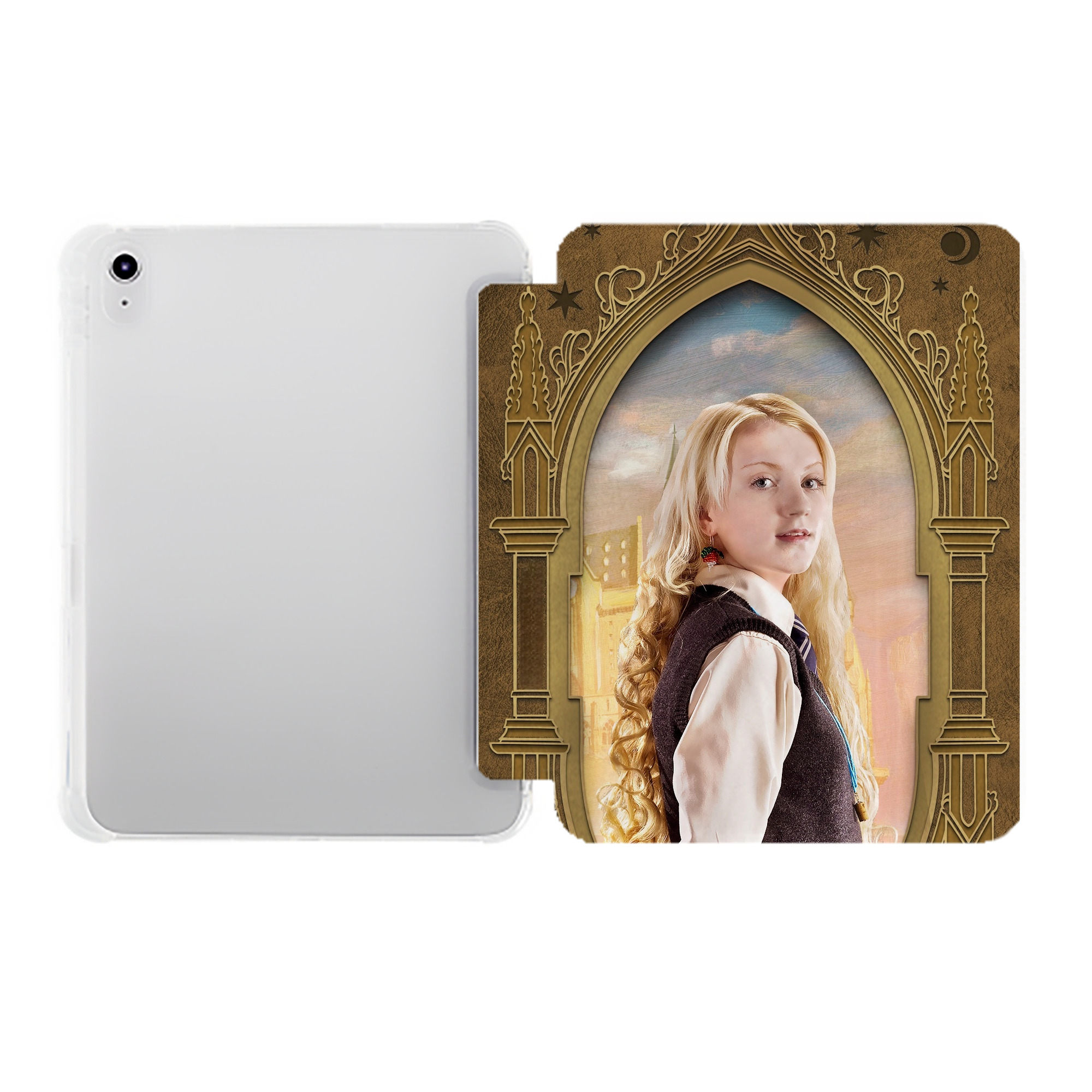 （画像用） Harry Potter ハリー・ポッターシリーズ IPad ケース ペン収納付き 三つ折りスタンド PUレザー×シリコン 対応機種9.5/10.5/10.9インチ